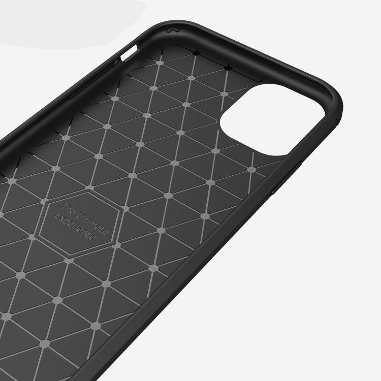 Brushed Texture Carbon Fiber TPU Case for iPhone XIR 2019, For iPhone 11