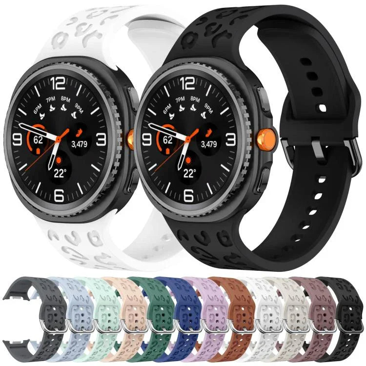 Leopard Print Silicone Watch Band, For Samsung Galaxy Watch8 / Watch8 Classic