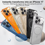 Change to 17 Big Lens Window Frosted MagSafe Phone Case, For iPhone 15 Pro Max, For iPhone 15 Pro, For iPhone 15 Plus, For iPhone 15, For iPhone 14 Plus, For iPhone 14, For iPhone 14 Pro, For iPhone 14 Pro Max