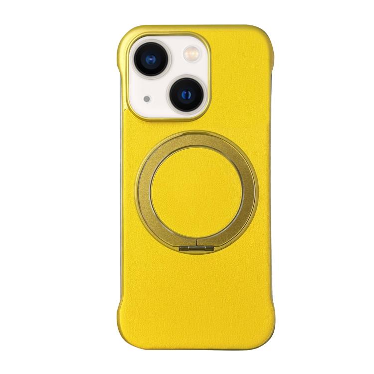 Frameless Leather-Skin PC MagSafe Holder Phone Case, For iPhone 13, For iPhone 12, For iPhone 12 Pro Max, For iPhone 12 Pro, For iPhone 11 Pro Max, For iPhone 11