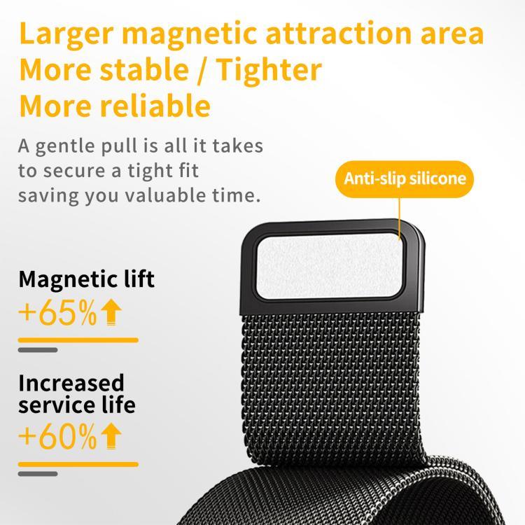 Kalebol Magnetic Stainless Steel Watch Band, For Apple Watch 46mm / 49mm / 45mm / 44mm, For Apple Watch 42mm / 41mm / 40mm / 38mm