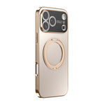 360 Degree Rotating Holder MagSafe Electroplated Phone Case with Lens Cover, For iPhone 17 Pro Max, For iPhone 17 Pro, For iPhone 17, For iPhone Air, For iPhone 16 Pro Max, For iPhone 16 Pro