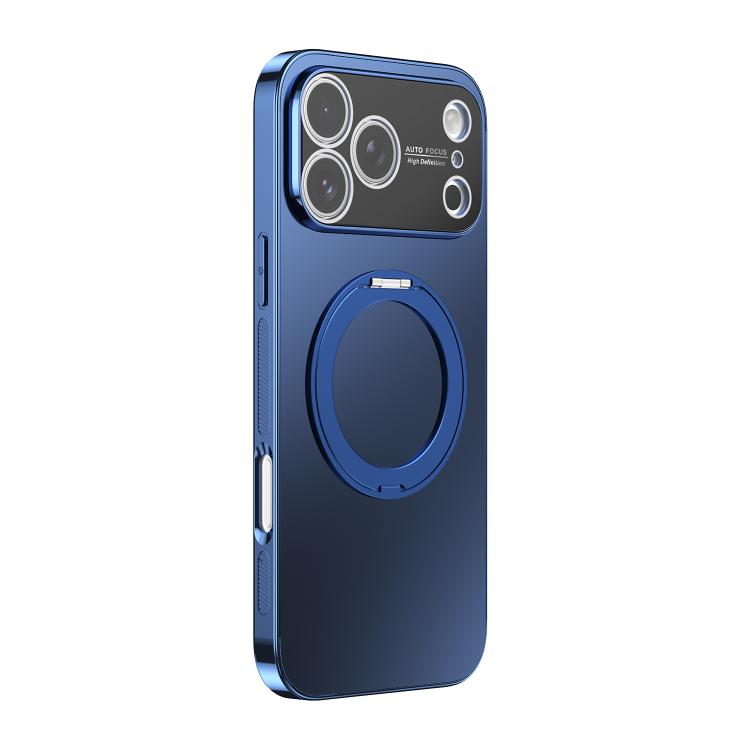 360 Degree Rotating Holder MagSafe Electroplated Phone Case with Lens Cover, For iPhone 17 Pro Max, For iPhone 17 Pro, For iPhone 17, For iPhone Air, For iPhone 16 Pro Max, For iPhone 16 Pro