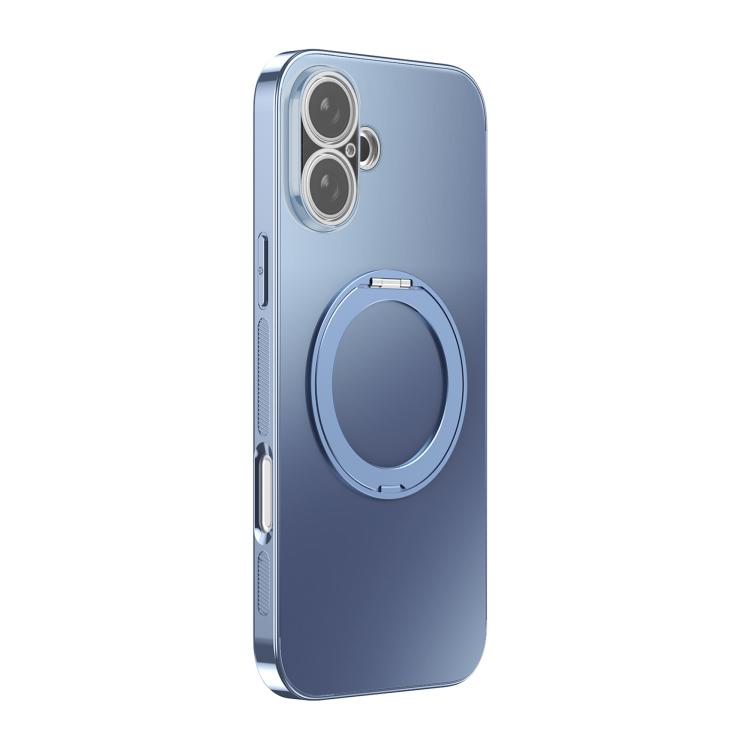 360 Degree Rotating Holder MagSafe Electroplated Phone Case with Lens Cover, For iPhone 17 Pro Max, For iPhone 17 Pro, For iPhone 17, For iPhone Air, For iPhone 16 Pro Max, For iPhone 16 Pro