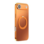 360 Degree Rotating Holder MagSafe Electroplated Phone Case with Lens Cover, For iPhone 17 Pro Max, For iPhone 17 Pro, For iPhone 17, For iPhone Air, For iPhone 16 Pro Max, For iPhone 16 Pro