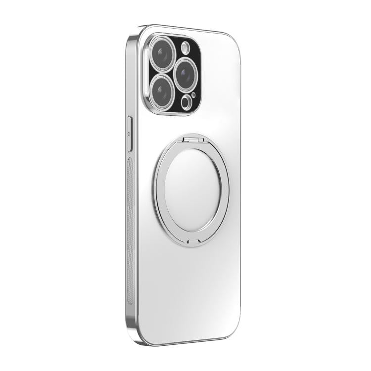 360 Degree Rotating Holder MagSafe Electroplated Phone Case with Lens Cover, For iPhone 17 Pro Max, For iPhone 17 Pro, For iPhone 17, For iPhone Air, For iPhone 16 Pro Max, For iPhone 16 Pro