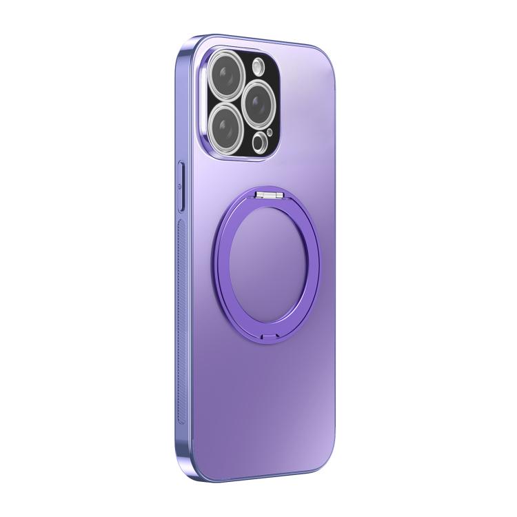360 Degree Rotating Holder MagSafe Electroplated Phone Case with Lens Cover, For iPhone 17 Pro Max, For iPhone 17 Pro, For iPhone 17, For iPhone Air, For iPhone 16 Pro Max, For iPhone 16 Pro