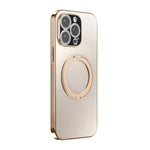 360 Degree Rotating Holder MagSafe Electroplated Phone Case with Lens Cover, For iPhone 17 Pro Max, For iPhone 17 Pro, For iPhone 17, For iPhone Air, For iPhone 16 Pro Max, For iPhone 16 Pro
