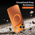 360 Degree Rotating Holder MagSafe Electroplated Phone Case with Lens Cover, For iPhone 14 Pro Max, For iPhone 13 Pro Max, For iPhone 13 Pro, For iPhone 13