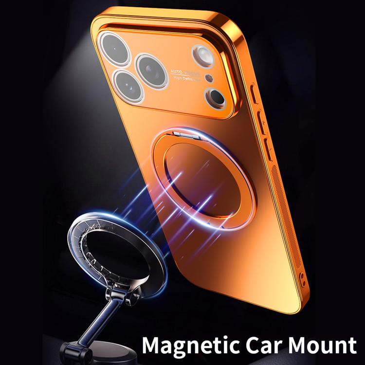 360 Degree Rotating Holder MagSafe Electroplated Phone Case with Lens Cover, For iPhone 14 Pro Max, For iPhone 13 Pro Max, For iPhone 13 Pro, For iPhone 13