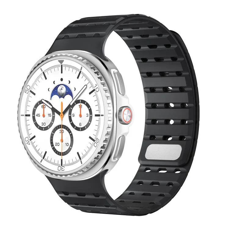 Breathable Magnetic Silicone Watch Band, For Samsung Galaxy Watch8 / Watch8 Classic