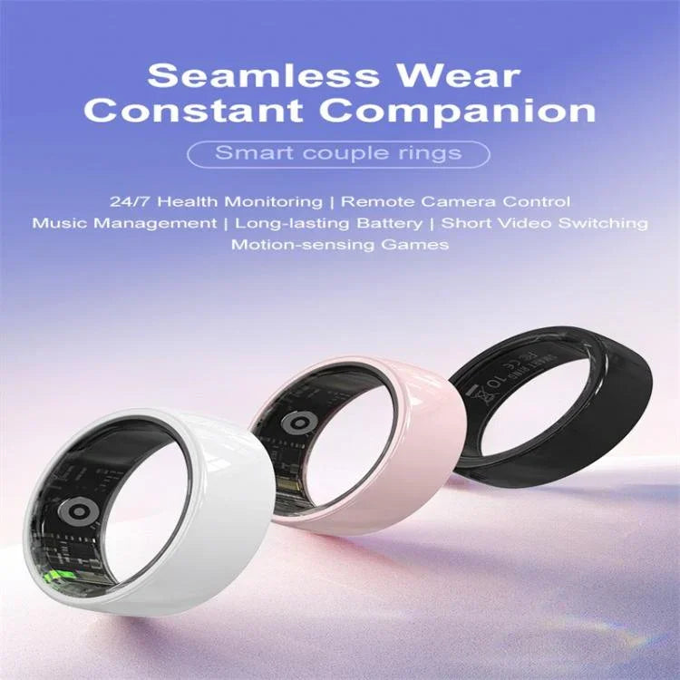 R12 SIZE 7 Smart Ring, Support Heart Rate / Blood Oxygen / Sleep Monitoring / Female Health