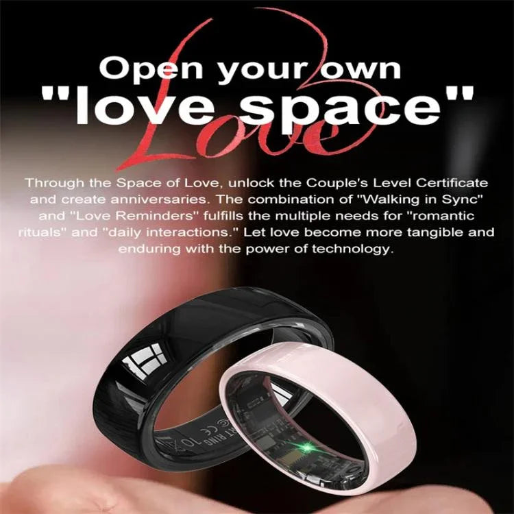 R12 SIZE 7 Smart Ring, Support Heart Rate / Blood Oxygen / Sleep Monitoring / Female Health