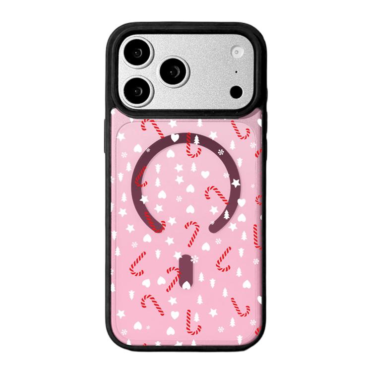 Christmas Series Strong Magnetic Painted Black Edge Phone Case, For iPhone 17 Pro Max, For iPhone 17 Pro, For iPhone 17