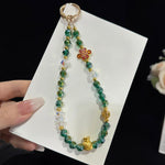 Fortune Crystal Auspicious Water Crystal Necklace, Red, Green