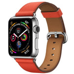 Classic Button Leather Wrist Strap Watch Band for Apple Watch Series 3 & 2 & 1  38mm