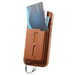 Detachable Magnetic Card Bag Phone Case with Finger Ring Grip & Anti-loss Rope, For iPhone 17e / 16e, For iPhone 17 Pro Max, For iPhone 17 Pro, For iPhone 17, For iPhone Air, For iPhone 16 Plus