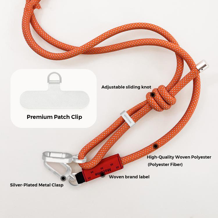 Recycled polyester yarn color-blocked woven hanging rope