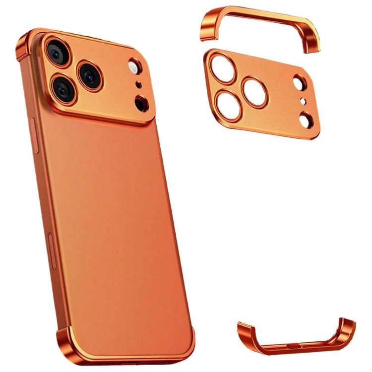 Ultra-thin Frameless Titanium Alloy Four Corner Shockproof Phone Case, For iPhone 18 Pro, For iPhone 18 Pro Max, For iPhone 17 Pro Max, For iPhone 17 Pro, For iPhone 17, For iPhone Air