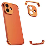 Ultra-thin Frameless Titanium Alloy Four Corner Shockproof Phone Case, For iPhone 18 Pro, For iPhone 18 Pro Max, For iPhone 17 Pro Max, For iPhone 17 Pro, For iPhone 17, For iPhone Air