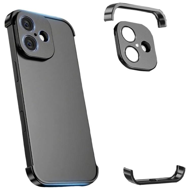 Ultra-thin Frameless Titanium Alloy Four Corner Shockproof Phone Case, For iPhone 18 Pro, For iPhone 18 Pro Max, For iPhone 17 Pro Max, For iPhone 17 Pro, For iPhone 17, For iPhone Air