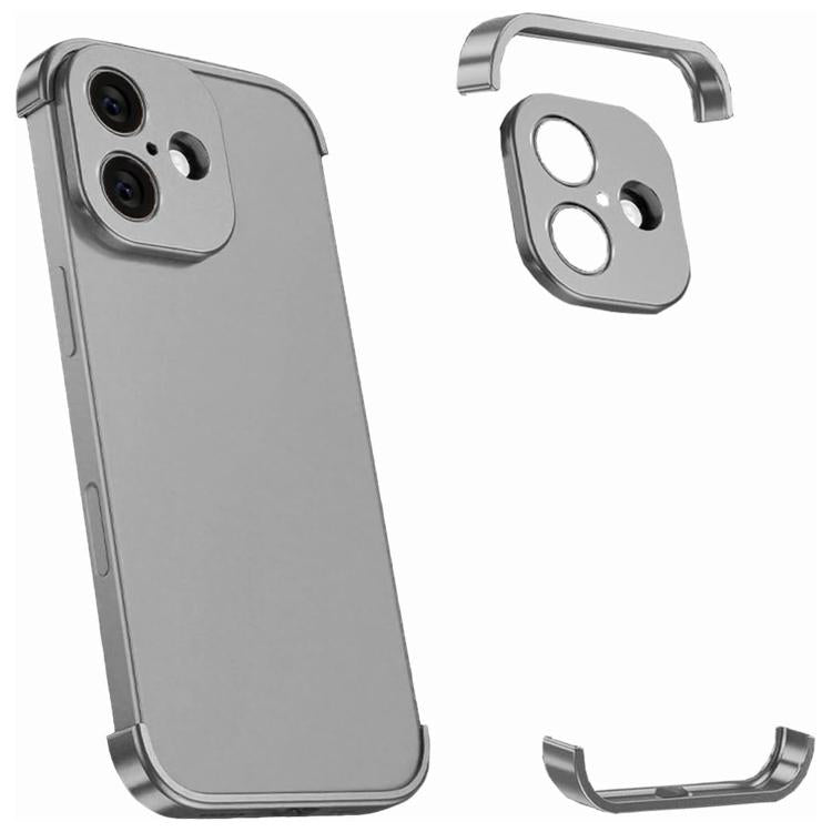Ultra-thin Frameless Titanium Alloy Four Corner Shockproof Phone Case, For iPhone 18 Pro, For iPhone 18 Pro Max, For iPhone 17 Pro Max, For iPhone 17 Pro, For iPhone 17, For iPhone Air