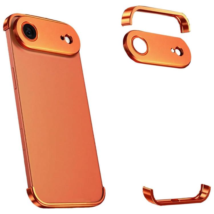 Ultra-thin Frameless Titanium Alloy Four Corner Shockproof Phone Case, For iPhone 18 Pro, For iPhone 18 Pro Max, For iPhone 17 Pro Max, For iPhone 17 Pro, For iPhone 17, For iPhone Air