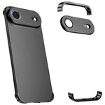 Ultra-thin Frameless Titanium Alloy Four Corner Shockproof Phone Case, For iPhone 18 Pro, For iPhone 18 Pro Max, For iPhone 17 Pro Max, For iPhone 17 Pro, For iPhone 17, For iPhone Air