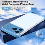 Ultra-thin Frameless Titanium Alloy Four Corner Shockproof Phone Case, For iPhone 18 Pro, For iPhone 18 Pro Max, For iPhone 17 Pro Max, For iPhone 17 Pro, For iPhone 17, For iPhone Air