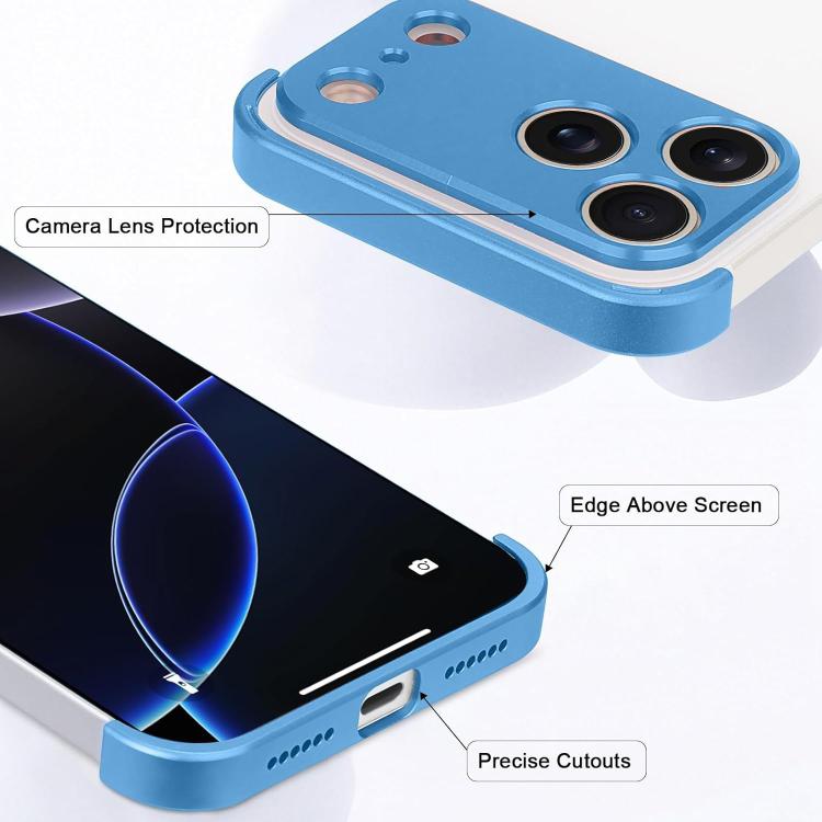 Ultra-thin Frameless Titanium Alloy Four Corner Shockproof Phone Case, For iPhone 18 Pro, For iPhone 18 Pro Max, For iPhone 17 Pro Max, For iPhone 17 Pro, For iPhone 17, For iPhone Air