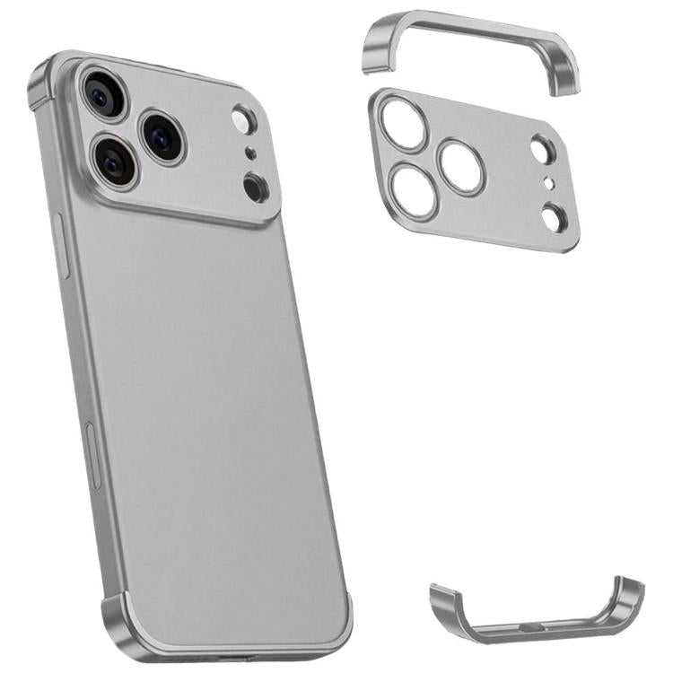 Ultra-thin Frameless Titanium Alloy Four Corner Shockproof Phone Case, For iPhone 18 Pro, For iPhone 18 Pro Max, For iPhone 17 Pro Max, For iPhone 17 Pro, For iPhone 17, For iPhone Air