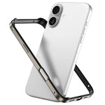 Metal Hybrid Silicone Four-Corner Shockproof Cooling Phone Frame Case, For iPhone 17 Pro Max, For iPhone 17 Pro, For iPhone 17, For iPhone Air