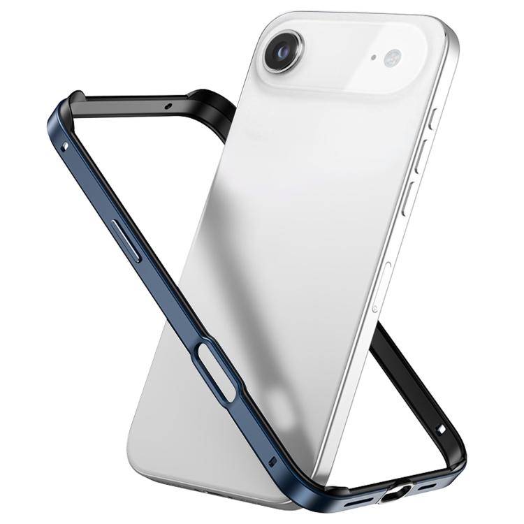 Metal Hybrid Silicone Four-Corner Shockproof Cooling Phone Frame Case, For iPhone 17 Pro Max, For iPhone 17 Pro, For iPhone 17, For iPhone Air