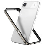 Metal Hybrid Silicone Four-Corner Shockproof Cooling Phone Frame Case, For iPhone 17 Pro Max, For iPhone 17 Pro, For iPhone 17, For iPhone Air
