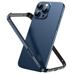 Metal Hybrid Silicone Four-Corner Shockproof Cooling Phone Frame Case, For iPhone 16 Pro Max, For iPhone 16 Pro, For iPhone 16 Plus, For iPhone 16