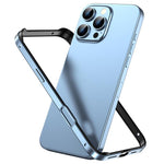 Metal Hybrid Silicone Four-Corner Shockproof Cooling Phone Frame Case, For iPhone 16 Pro Max, For iPhone 16 Pro, For iPhone 16 Plus, For iPhone 16