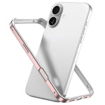 Metal Hybrid Silicone Four-Corner Shockproof Cooling Phone Frame Case, For iPhone 16 Pro Max, For iPhone 16 Pro, For iPhone 16 Plus, For iPhone 16