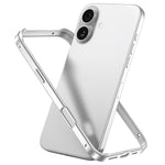 Metal Hybrid Silicone Four-Corner Shockproof Cooling Phone Frame Case, For iPhone 16 Pro Max, For iPhone 16 Pro, For iPhone 16 Plus, For iPhone 16