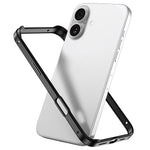 Metal Hybrid Silicone Four-Corner Shockproof Cooling Phone Frame Case, For iPhone 16 Pro Max, For iPhone 16 Pro, For iPhone 16 Plus, For iPhone 16