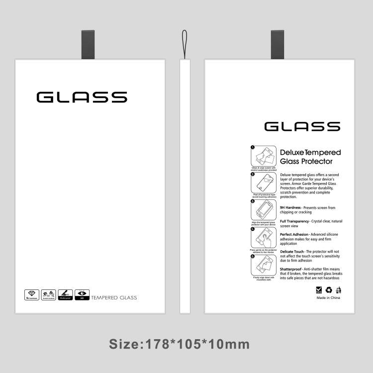 10pcs 0.18mm Ultra-Thin Ultrasonic HD Screen-Printed High-Aluminium Thick-Gel Tempered Glass Film, For iPhone 17e / 16e, For iPhone 17 Pro Max, For iPhone 17 Pro, For iPhone 17, For iPhone Air, For iPhone 16 Pro Max, For iPhone 16 Pro, For iPhone 16 Pl...