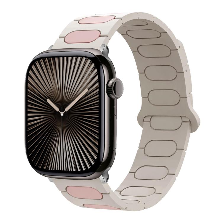Oval Magnetic Silicone Watch Band, For Apple Watch 46mm / 49mm / 45mm / 44mm, For Apple Watch 42mm / 41mm / 40mm / 38mm