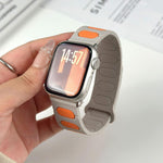 Oval Magnetic Silicone Watch Band, For Apple Watch 46mm / 49mm / 45mm / 44mm, For Apple Watch 42mm / 41mm / 40mm / 38mm