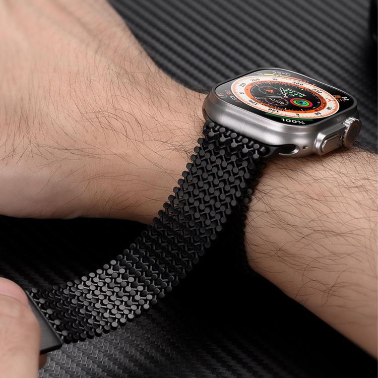 Molecular Arrangement Magnetic Stainless Steel Watch Band, For Apple Watch 46mm / 49mm / 45mm / 44mm, For Apple Watch 42mm / 41mm / 40mm / 38mm