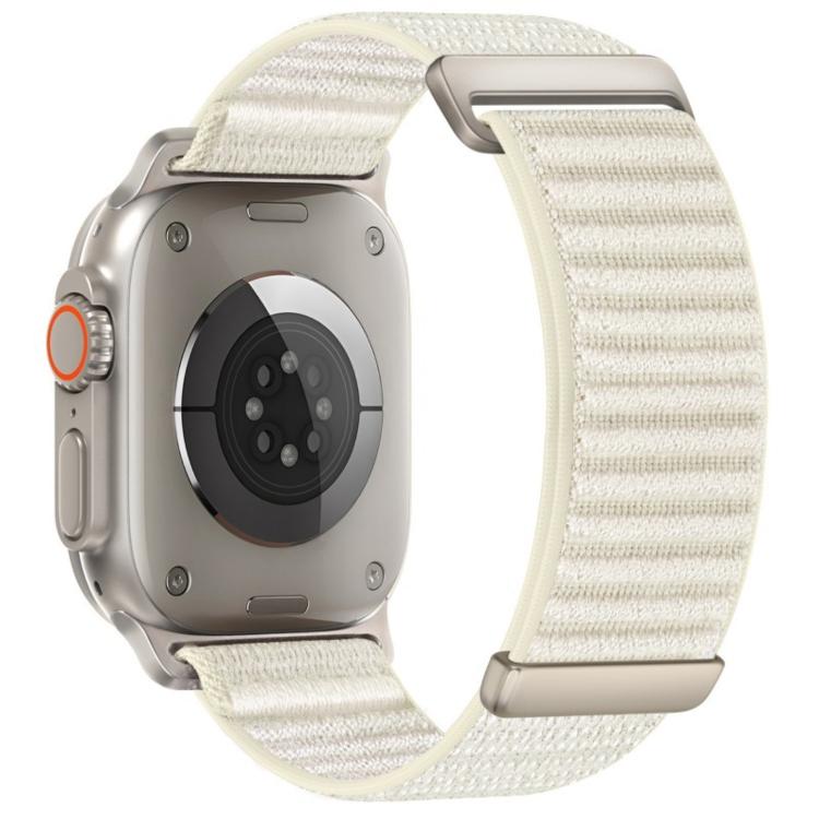 Two-section Mountain Pattern Hook And Loop Fastener Nylon Watch Band, For Apple Watch 46mm / 49mm / 45mm / 44mm, For Apple Watch 42mm / 41mm / 40mm / 38mm