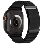 C Buckle Two-Section High Mountain Loop Nylon Watch Band, For Apple Watch 46mm / 49mm / 45mm / 44mm, For Apple Watch 42mm / 41mm / 40mm / 38mm