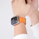C Buckle Two-Section High Mountain Loop Nylon Watch Band, For Apple Watch 46mm / 49mm / 45mm / 44mm, For Apple Watch 42mm / 41mm / 40mm / 38mm