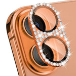 ENKAY Hat-Prince Blink Diamond Camera Lens Aluminium Alloy Tempered Glass Film, For iPhone 17 Pro Max, For iPhone 17 Pro, For iPhone 17