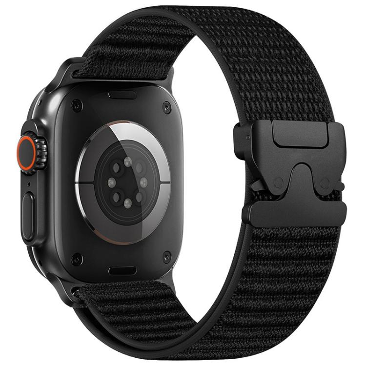 Parachute Buckle Mountain Pattern Woven Nylon Metal Tip Watch Band, For Apple Watch 46mm / 49mm / 45mm / 44mm, For Apple Watch 42mm / 41mm / 40mm / 38mm