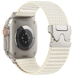 Parachute Buckle Mountain Pattern Woven Nylon Metal Tip Watch Band, For Apple Watch 46mm / 49mm / 45mm / 44mm, For Apple Watch 42mm / 41mm / 40mm / 38mm