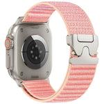 Parachute Buckle Mountain Pattern Woven Nylon Metal Tip Watch Band, For Apple Watch 46mm / 49mm / 45mm / 44mm, For Apple Watch 42mm / 41mm / 40mm / 38mm